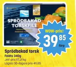 Eurocash FELDTS Sprödbakad torsk tilbud