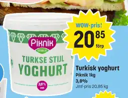Eurocash PIKNIK Turkisk yoghurt tilbud