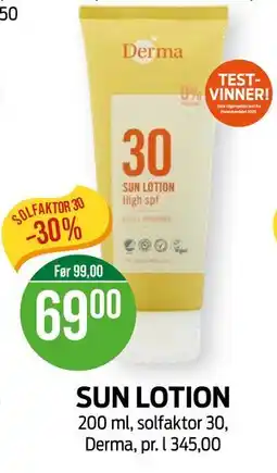 Kiwi SUN LOTION tilbud
