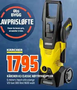 Coop Obs Kärcher K3 classic høytrykkspyler tilbud