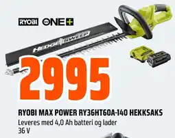 Coop Obs Ryobi Max power RY36HT60A-140 Hekksaks tilbud