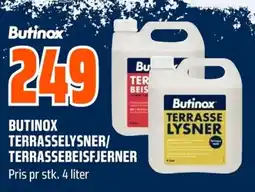 Coop Obs Butinox terrasselysner/ terrassebeisfjerner tilbud