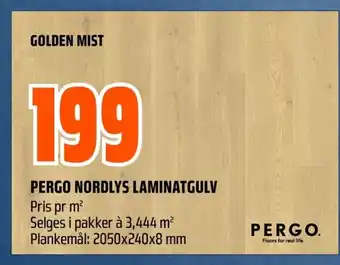 Pergo nordlys laminatgulv