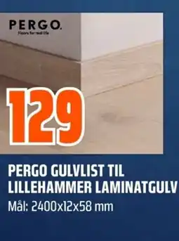 Coop Obs Pergo gulvlist til lillehammer laminatgulv tilbud