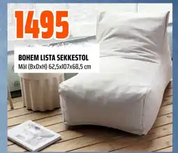 Coop Obs Bohem lista sekkestol tilbud