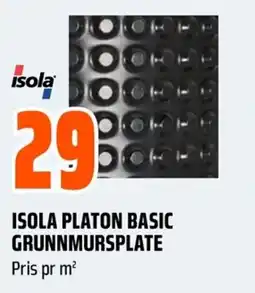 Coop Obs Isola platon basic grunnmursplate tilbud