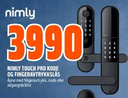 Coop Obs Nimly touch pro kode og fingeravtrykkslås tilbud