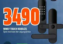 Coop Obs Nimly touch kodelås tilbud