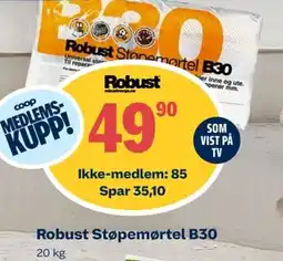 Coop Obs Robust Støpemørtel B30 tilbud