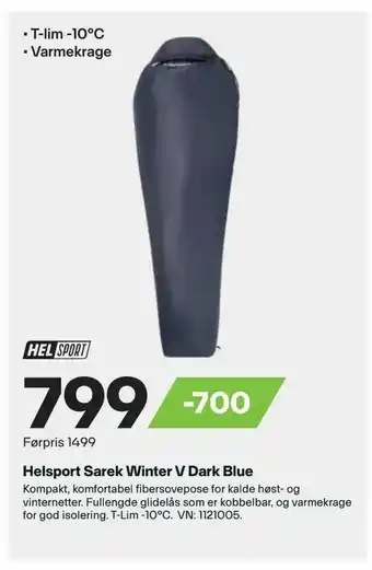 XXL Sport Helsport Sarek Winter V Dark Blue tilbud