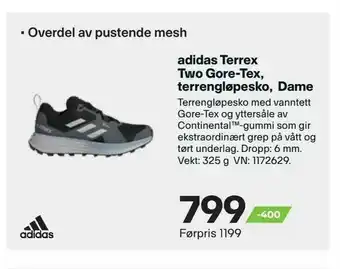 XXL Sport adidas Terrex Two Gore-Tex, terrengløpesko, Dame tilbud