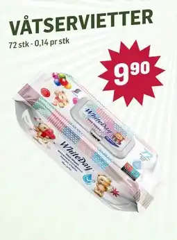 Holdbart VÅTSERVIETTER tilbud