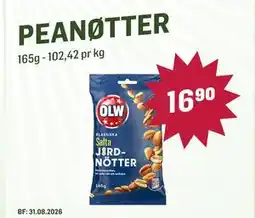 Holdbart PEANØTTER tilbud