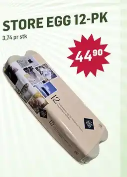 Holdbart STORE EGG 12-PK tilbud