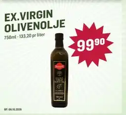 Holdbart EX.VIRGIN OLIVENOLJE tilbud