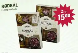 Holdbart RØDKÅL tilbud