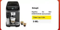 Skousen Delonghi Magnifica Evo Next ECAM310.60.GB, Espressomaskin tilbud
