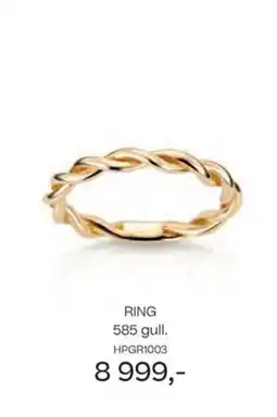 Bjørklund Ring 585 gull. tilbud