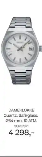 Bjørklund Dameklokke quartz, safirglass. 034 mm, 10 atm. tilbud