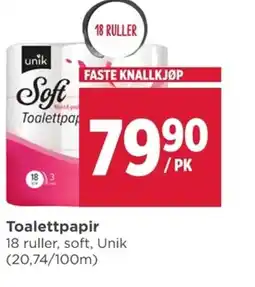 Meny Unik Toalettpapir tilbud