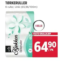 Meny Unik Tørkeruller tilbud