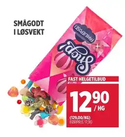 Meny Smågodt i løsvekt tilbud