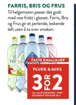 Jacobs FARRIS, BRIS OG FRUS tilbud