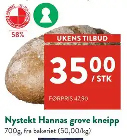 Jacobs Nystekt Hannas grove kneipp tilbud