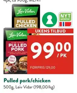 Jacobs Pulled pork/chicken tilbud