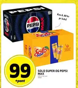 Bunnpris SOLO SUPER OG PEPSI tilbud