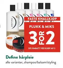 Jacobs Define hårpleie tilbud
