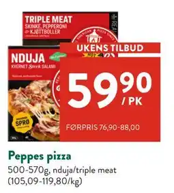 Jacobs Peppes pizza tilbud