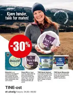 Spar TINE-ost tilbud