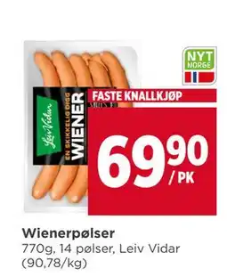 Meny Wienerpølser tilbud