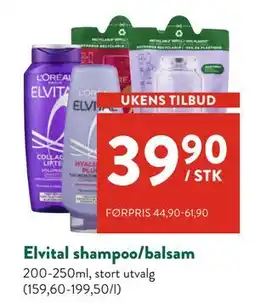 Jacobs Elvital shampoo/balsam tilbud