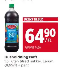 Meny Husholdningssaft tilbud