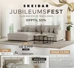 Skeidar Rossi Lux 2-seter tilbud