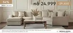 Skeidar Modern Living U-sofa tilbud