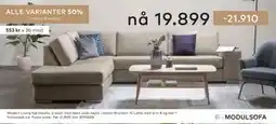 Skeidar Modern Living hjørnesofa tilbud