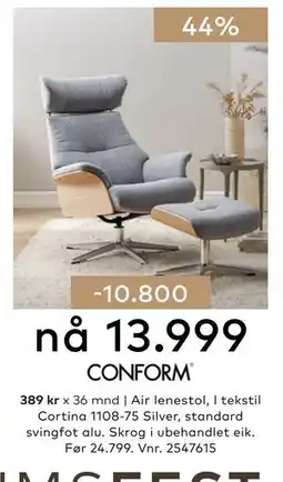 Skeidar Air lenestol tilbud