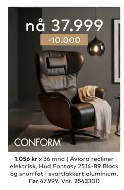 Skeidar Aviora recliner tilbud