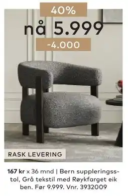 Skeidar Bern suppleringsstol tilbud