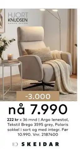 Skeidar Argo lenestol tilbud