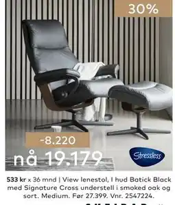 Skeidar View lenestol tilbud