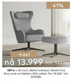 Skeidar Bella hvilestol tilbud