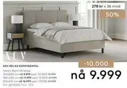 Skeidar XOV RELAX KONTINENTAL tilbud