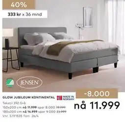 Skeidar GLOW JUBILEUM KONTINENTAL tilbud