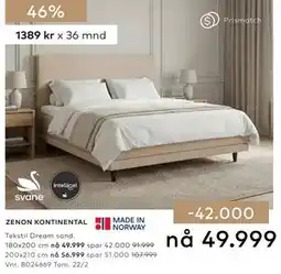 Skeidar ZENON KONTINENTAL tilbud