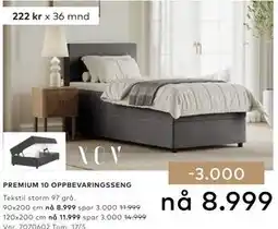 Skeidar PREMIUM 10 OPPBEVARINGSSENG tilbud