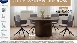 Skeidar Woodcraft rundt spisebord tilbud